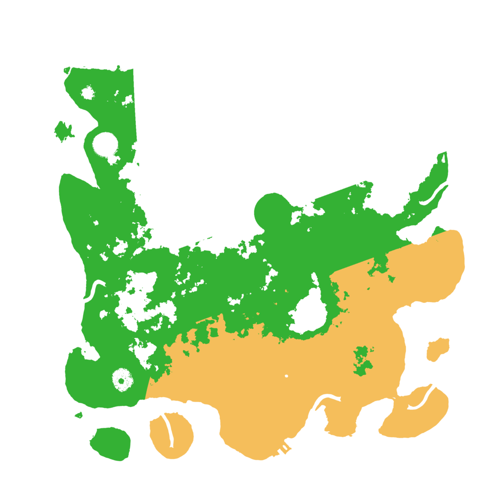 Biome Rust Map: Procedural Map, Size: 3500, Seed: 44515475