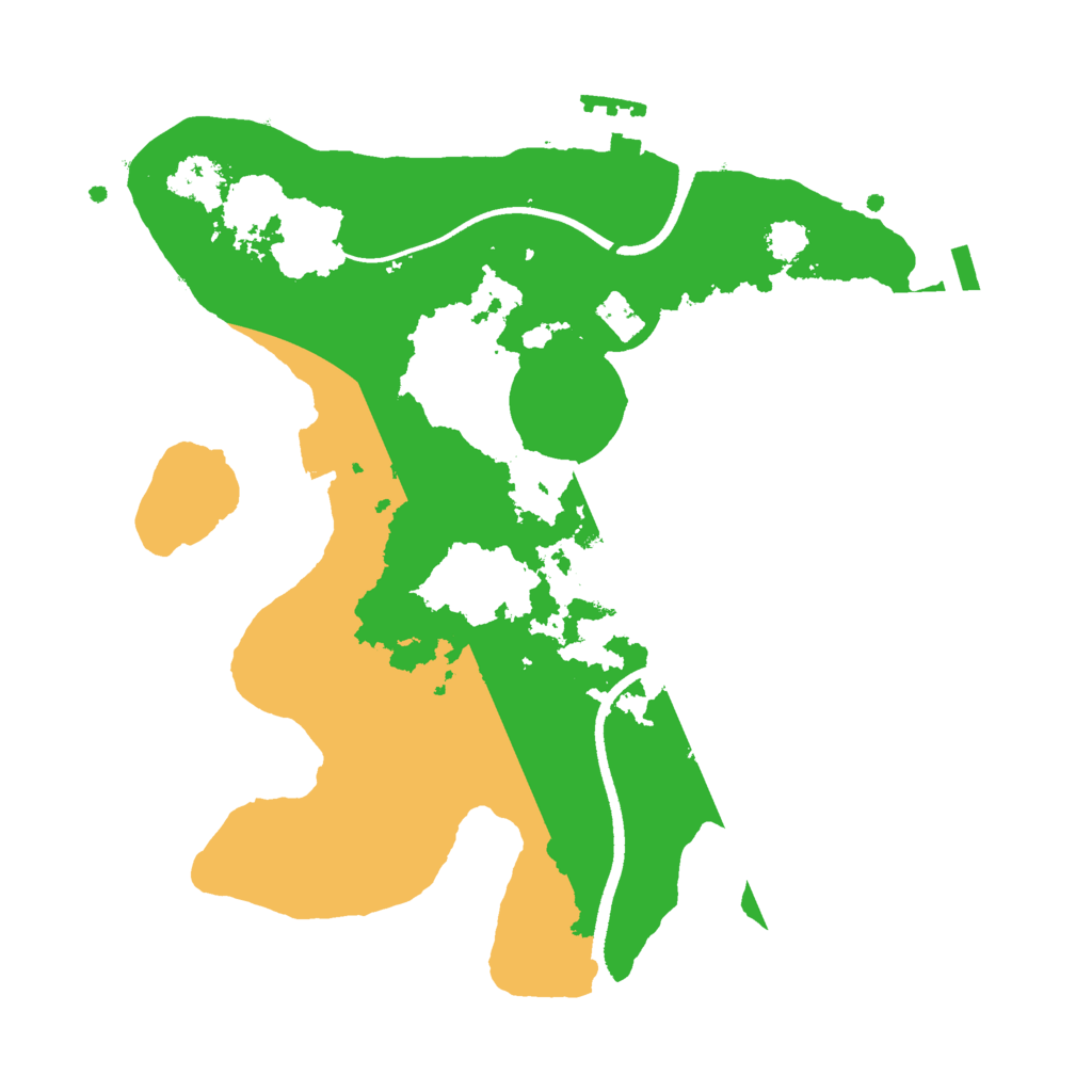 Biome Rust Map: Procedural Map, Size: 2500, Seed: 1414738846