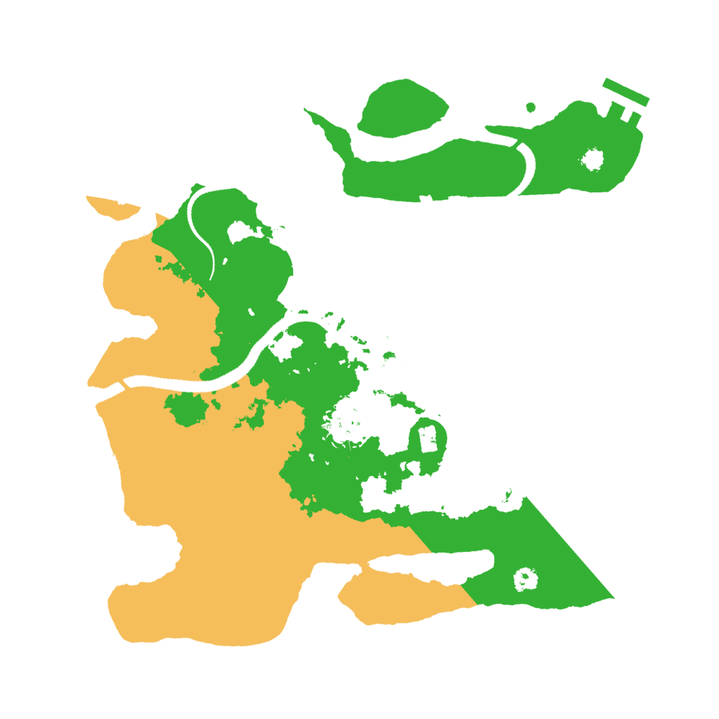 Biome Rust Map: Procedural Map, Size: 3000, Seed: 1641605518