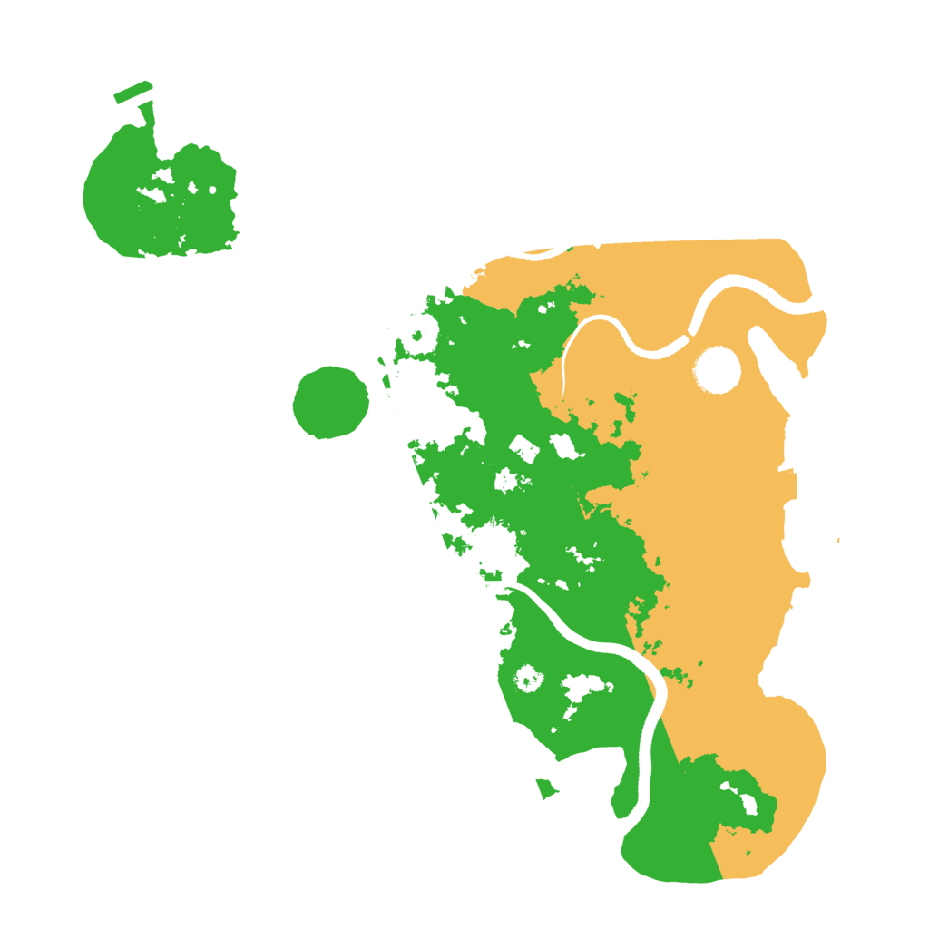 Biome Rust Map: Procedural Map, Size: 3500, Seed: 3223