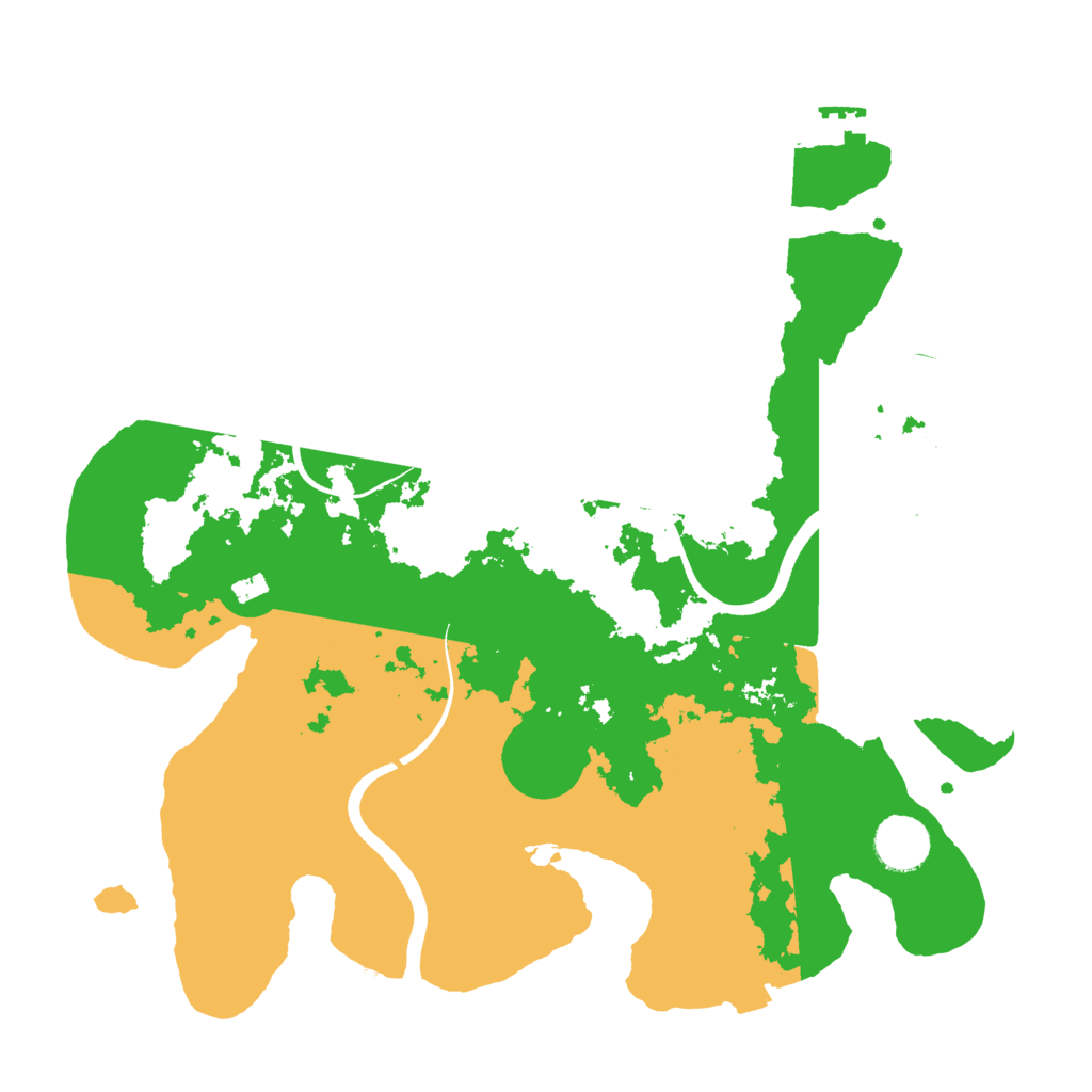 Biome Rust Map: Procedural Map, Size: 3500, Seed: 1823409877