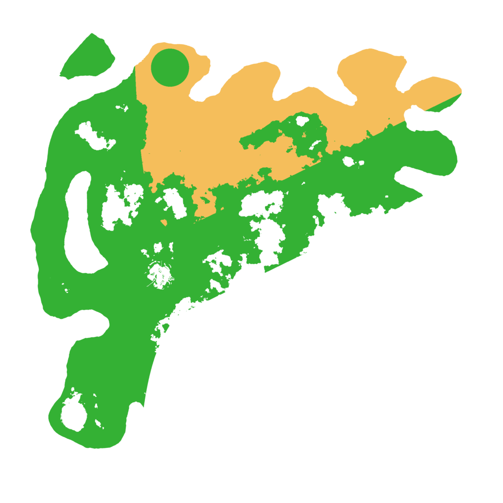 Biome Rust Map: Barren, Size: 3500, Seed: 545161026