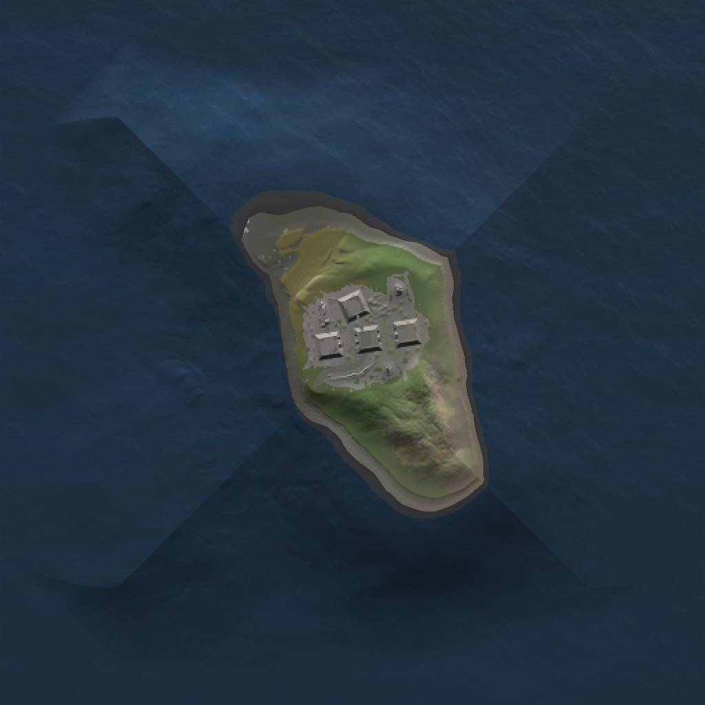 Rust Map: Barren, Size: 1000, Seed: 1513513, 3 Monuments