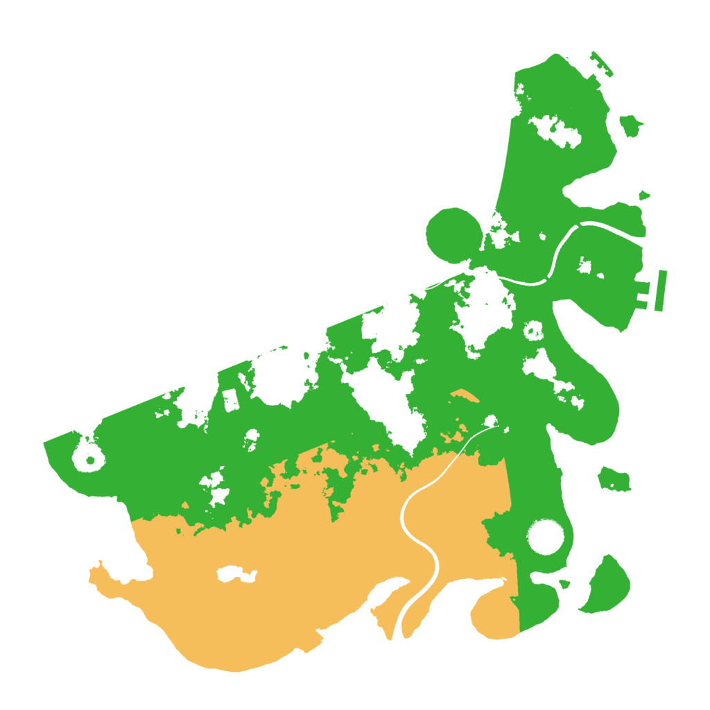 Biome Rust Map: Procedural Map, Size: 3500, Seed: 1278389032
