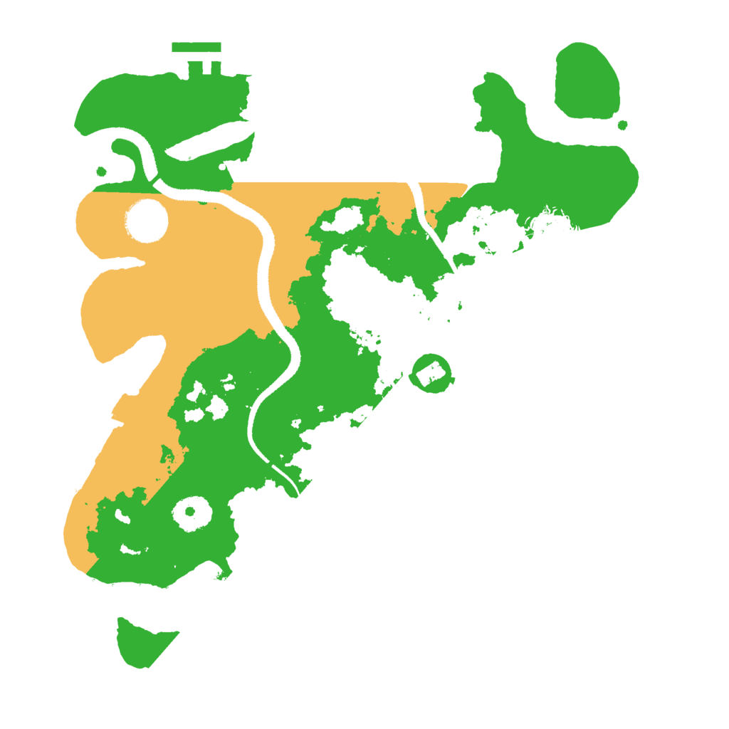 Biome Rust Map: Procedural Map, Size: 3000, Seed: 12699