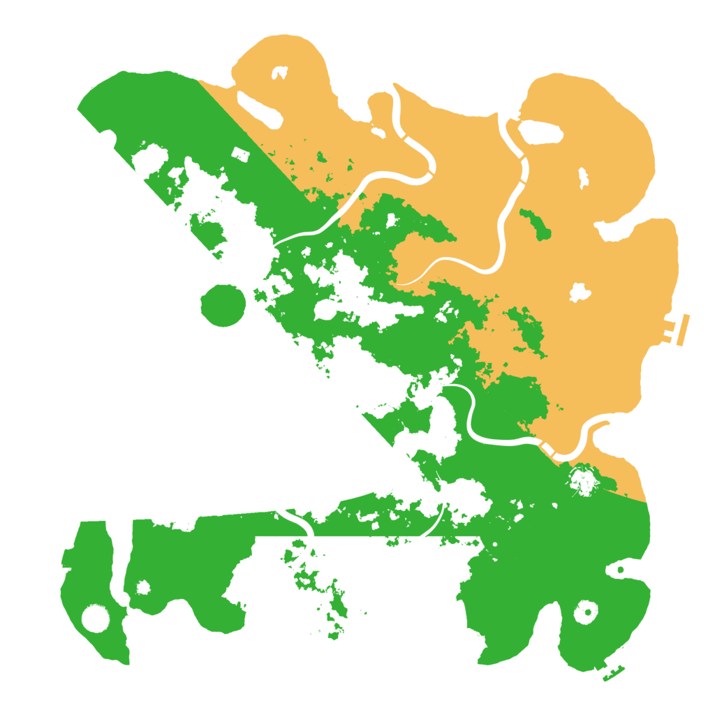 Biome Rust Map: Procedural Map, Size: 4500, Seed: 1228530470