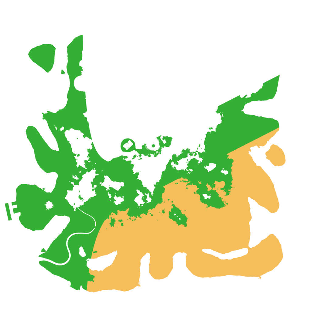 Biome Rust Map: Procedural Map, Size: 3600, Seed: 78341337