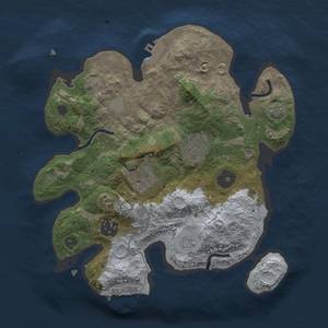 Thumbnail Rust Map: Procedural Map, Size: 2700, Seed: 1912878701, 10 Monuments