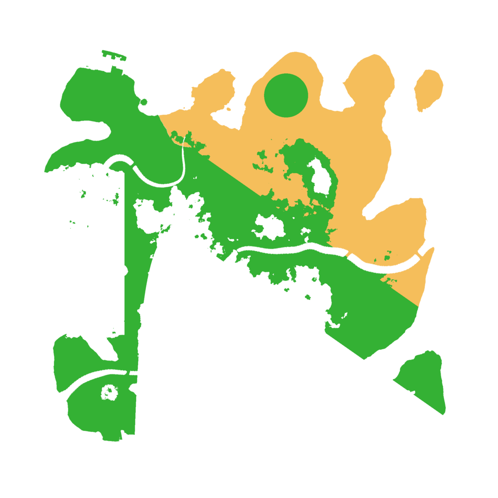 Biome Rust Map: Procedural Map, Size: 3000, Seed: 14876