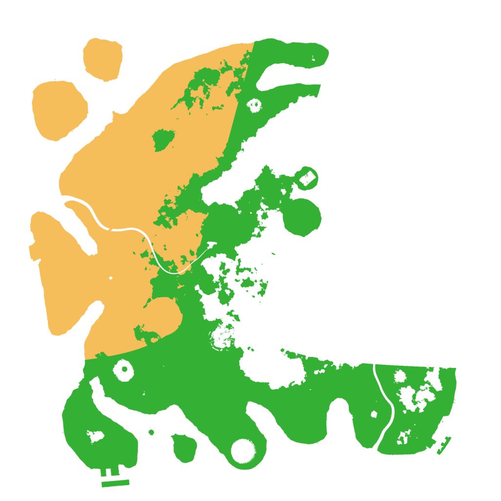 Biome Rust Map: Procedural Map, Size: 3650, Seed: 18536058