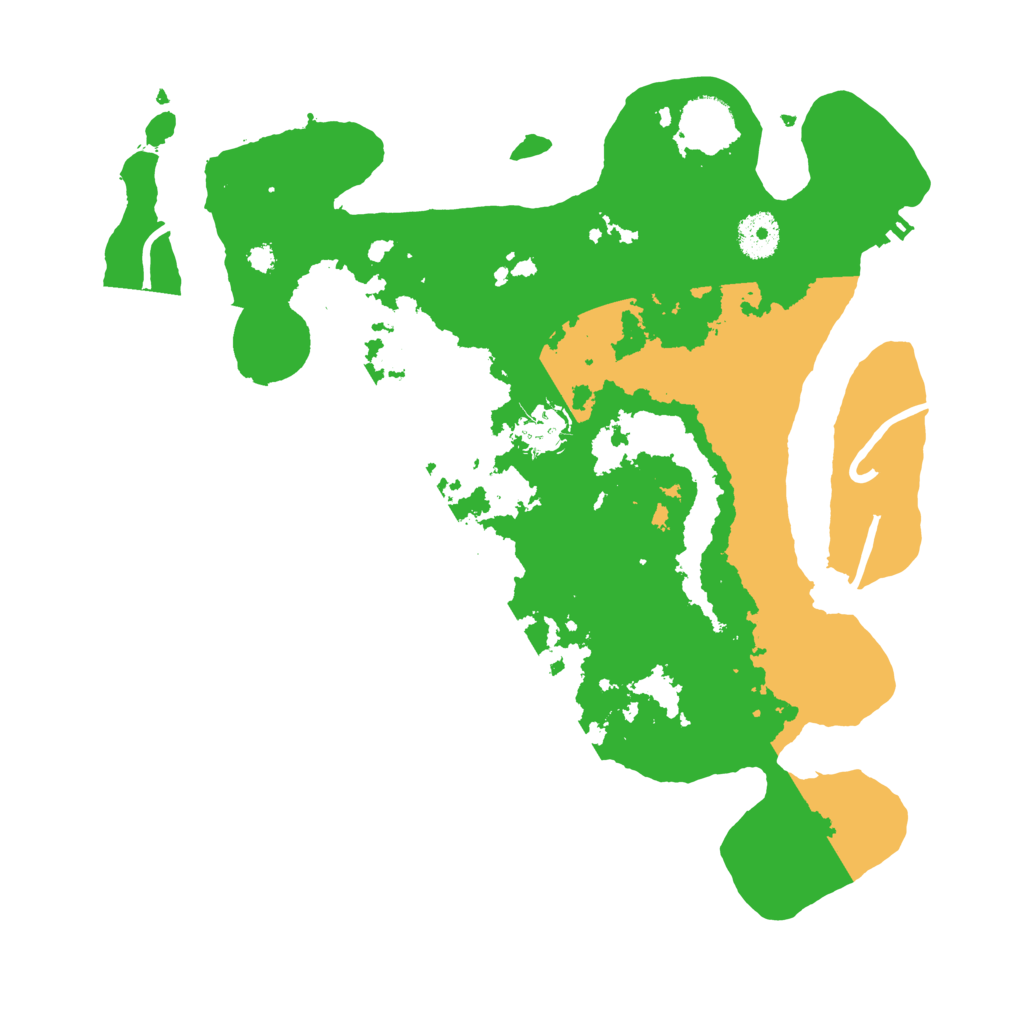 Biome Rust Map: Procedural Map, Size: 3500, Seed: 221965251