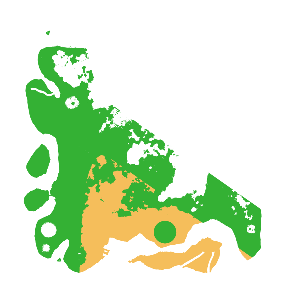 Biome Rust Map: Procedural Map, Size: 3500, Seed: 123408