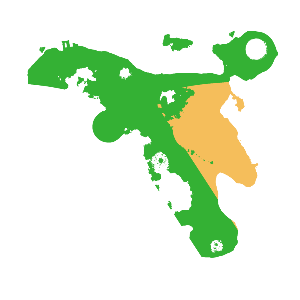 Biome Rust Map: Procedural Map, Size: 2500, Seed: 543717429