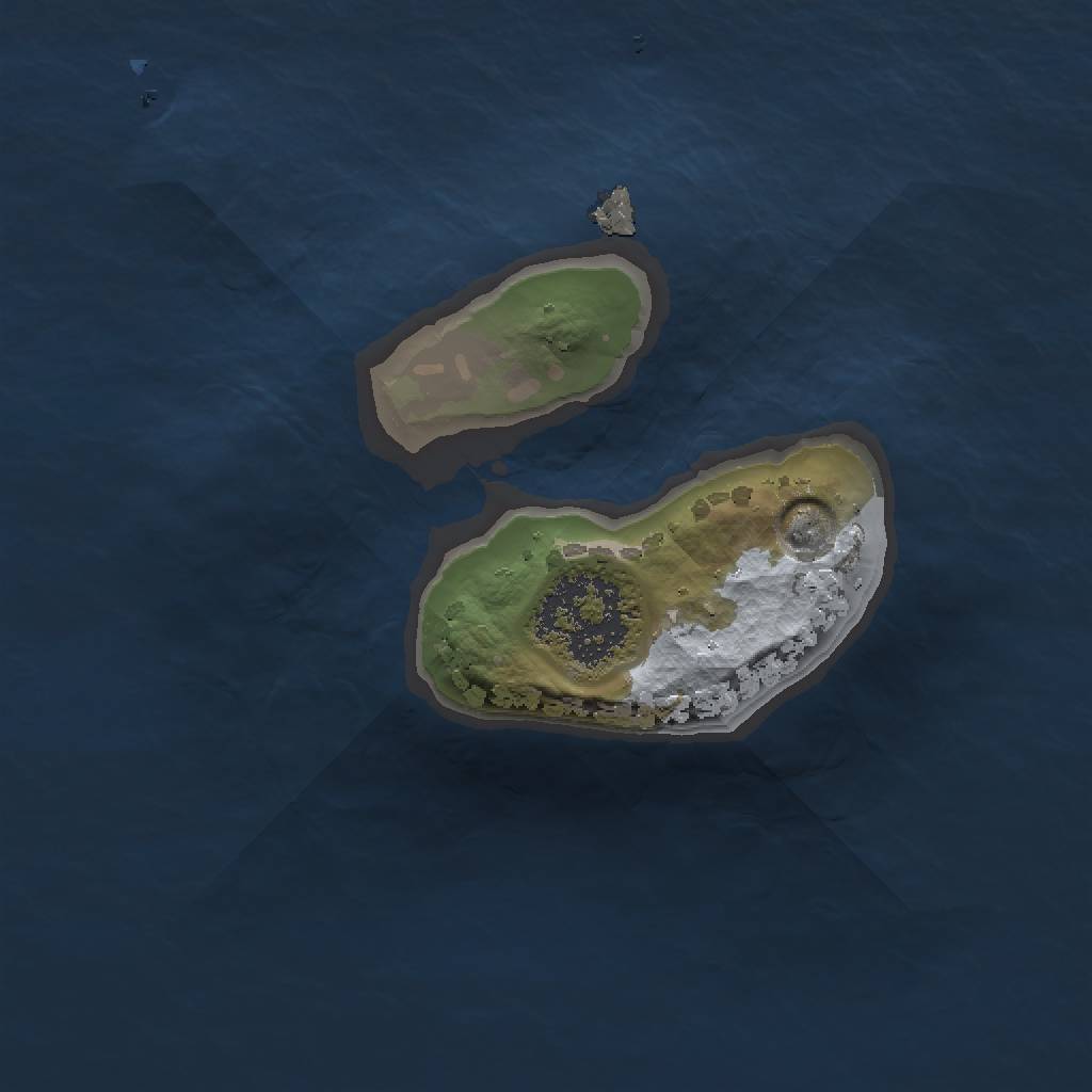 Rust Map: Procedural Map, Size: 1200, Seed: 5258, 3 Monuments