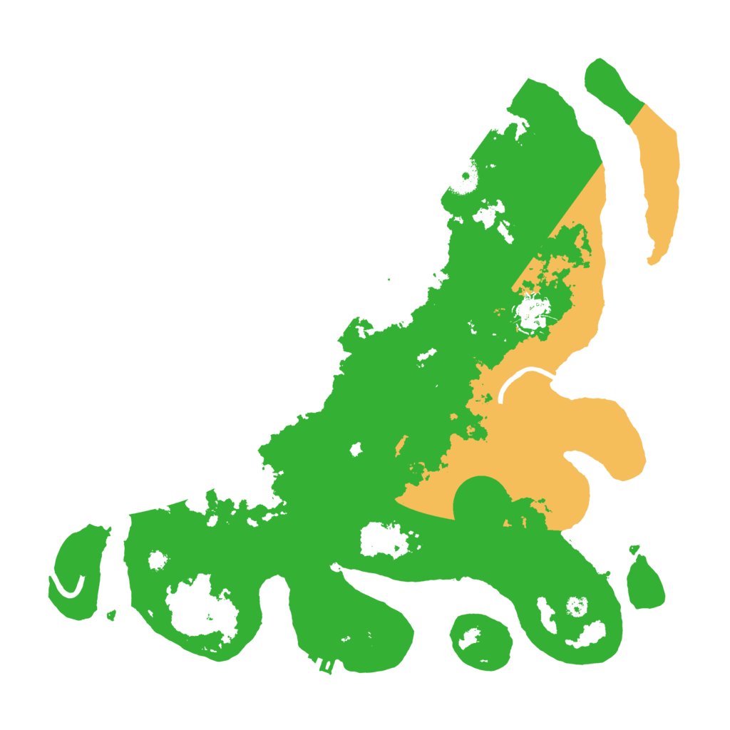 Biome Rust Map: Procedural Map, Size: 3500, Seed: 18888