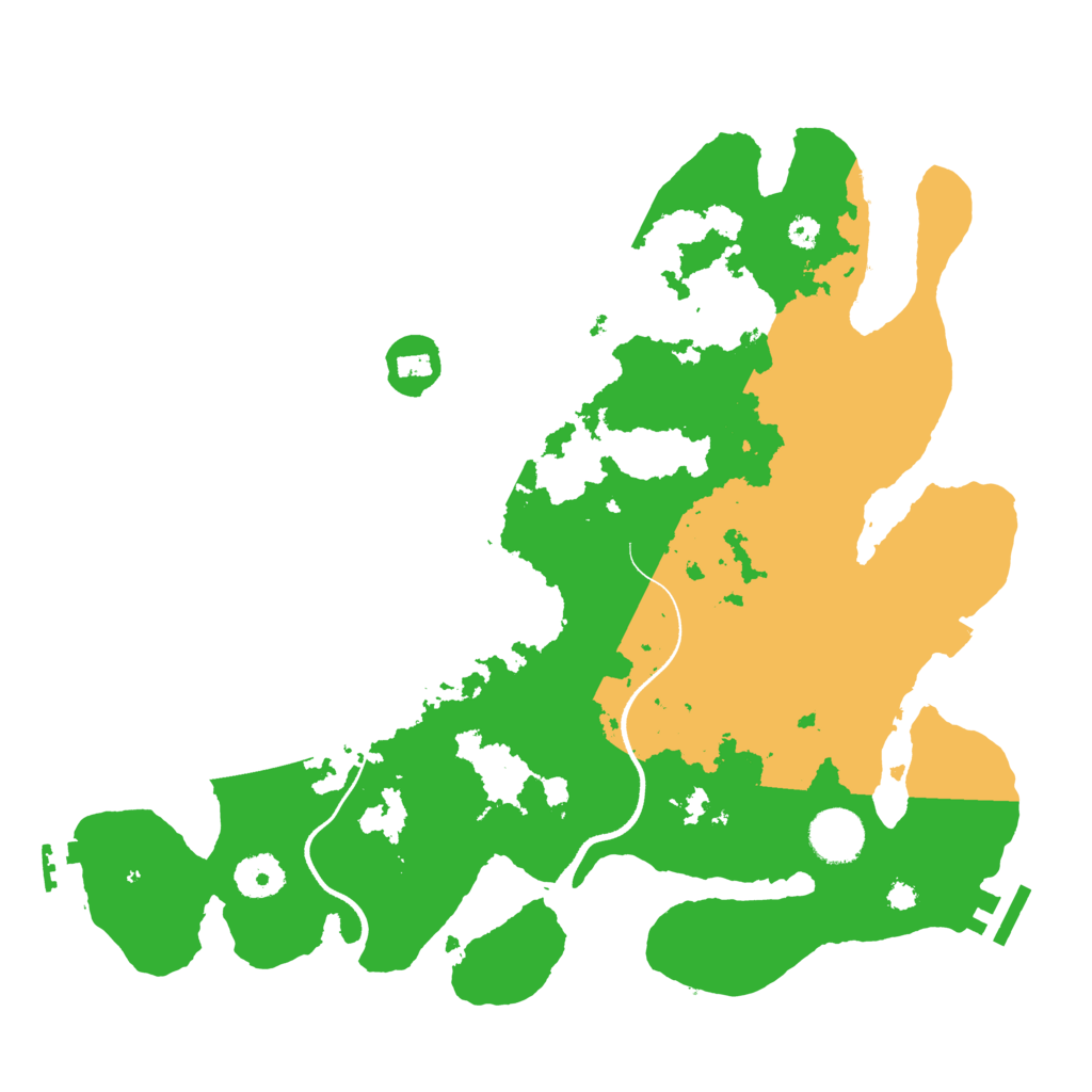 Biome Rust Map: Procedural Map, Size: 3500, Seed: 161191151