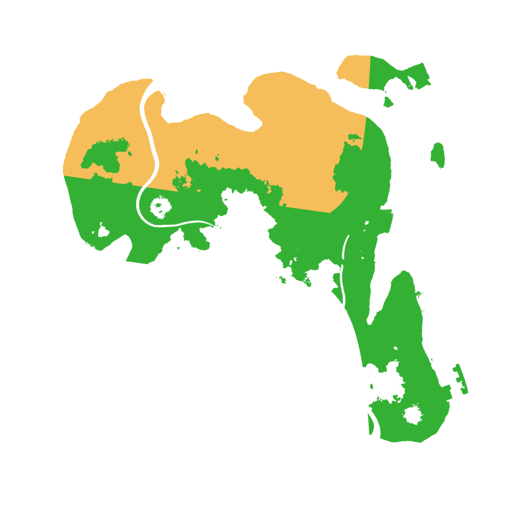 Biome Rust Map: Procedural Map, Size: 2500, Seed: 1111066529
