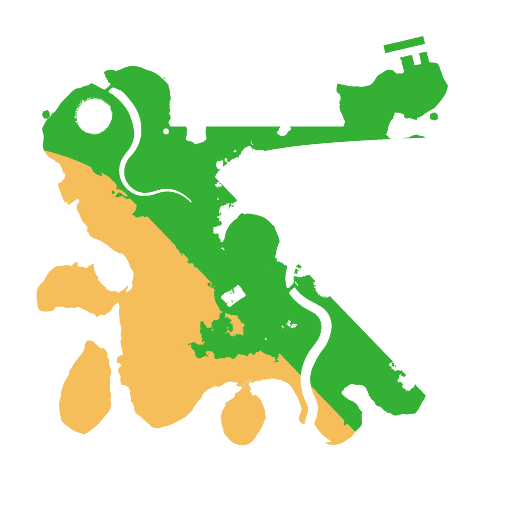Biome Rust Map: Procedural Map, Size: 2500, Seed: 1914952519