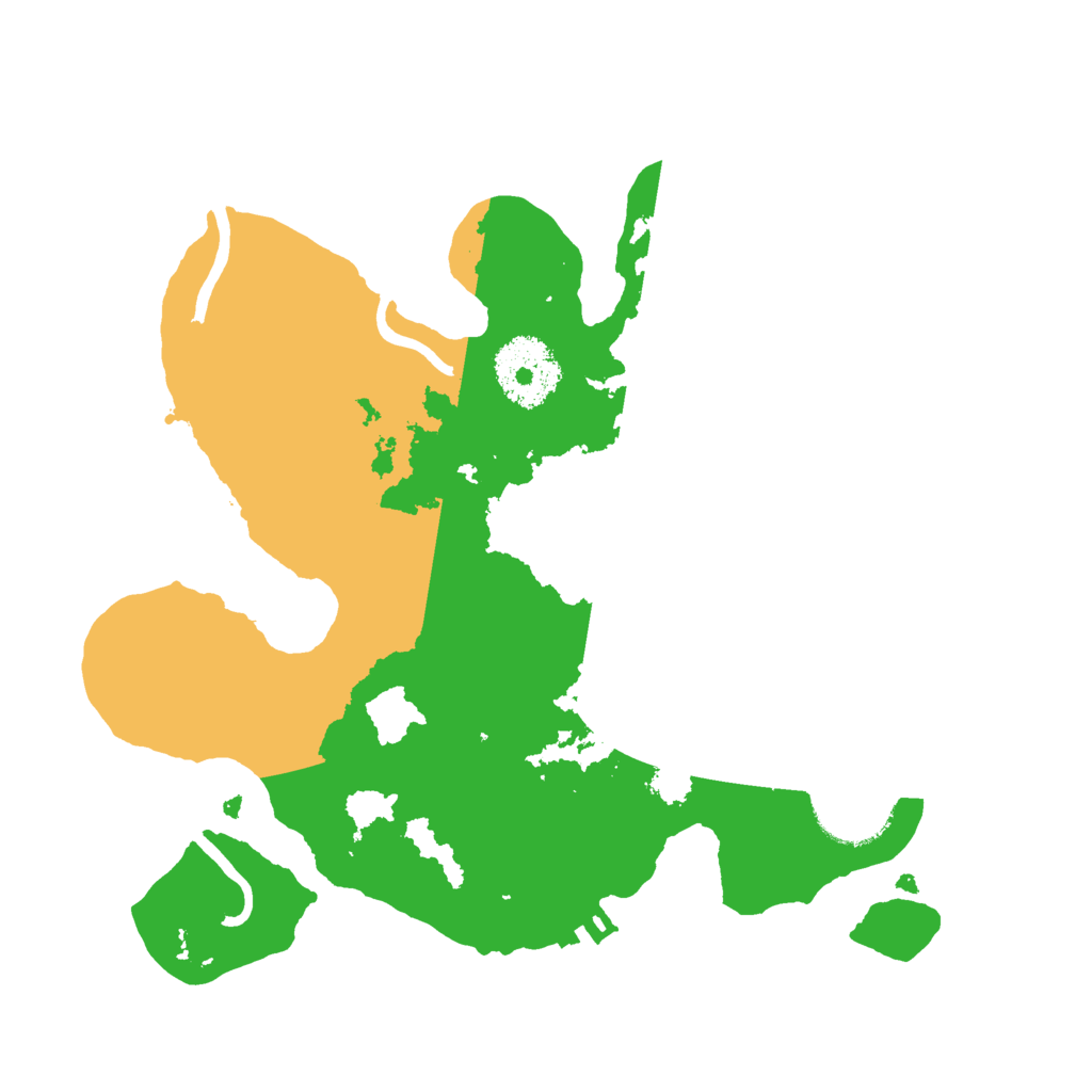 Biome Rust Map: Procedural Map, Size: 2500, Seed: 1065453435