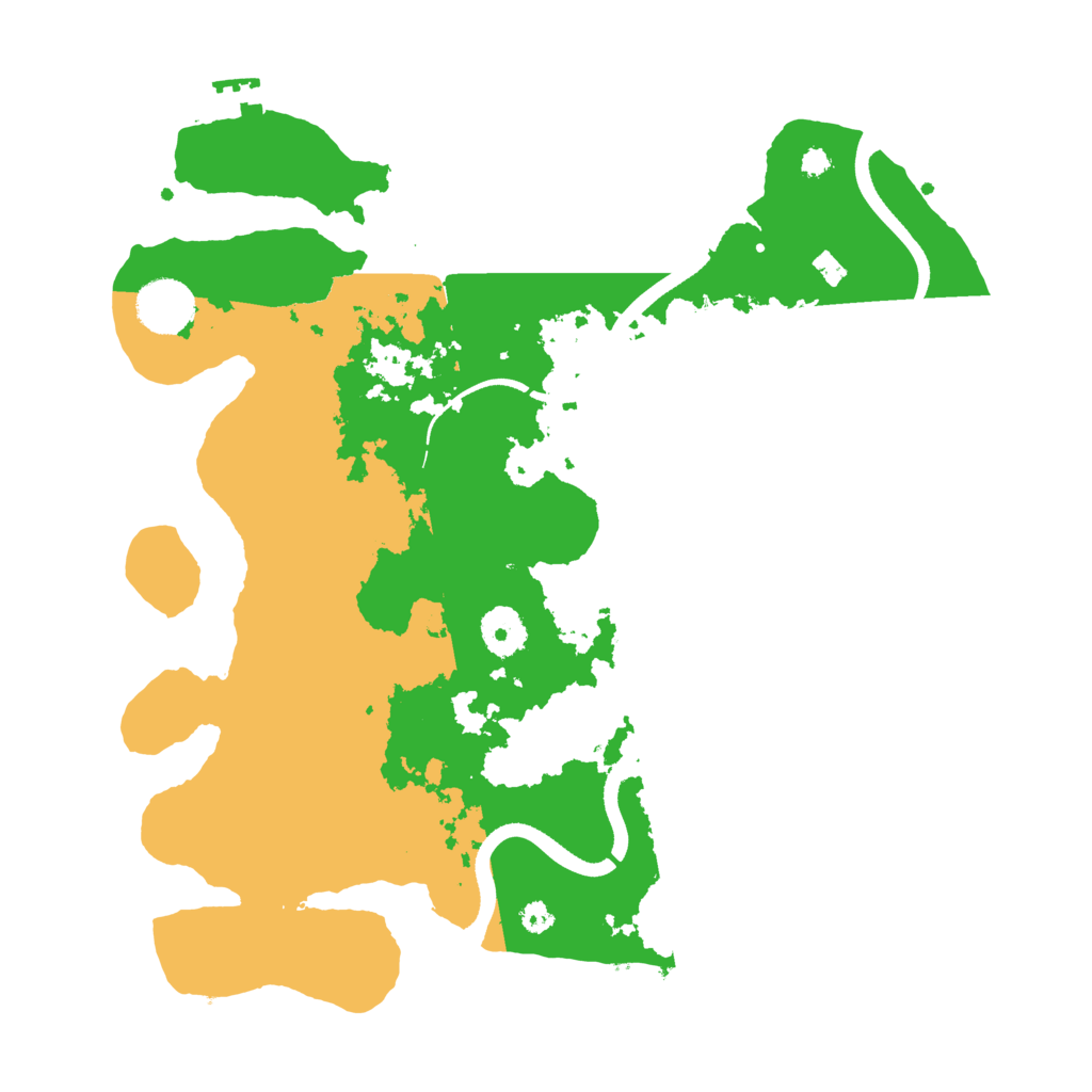Biome Rust Map: Procedural Map, Size: 3500, Seed: 839209548