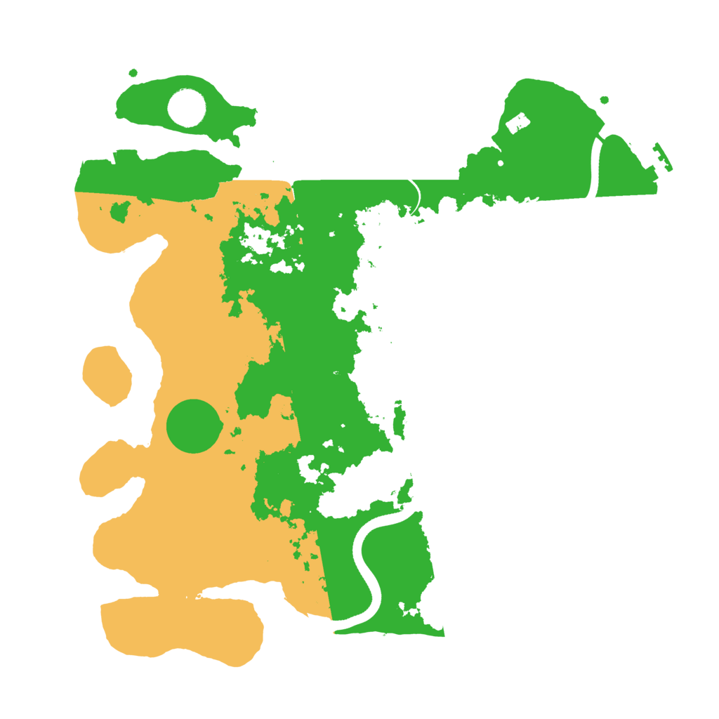 Biome Rust Map: Procedural Map, Size: 3500, Seed: 839209548