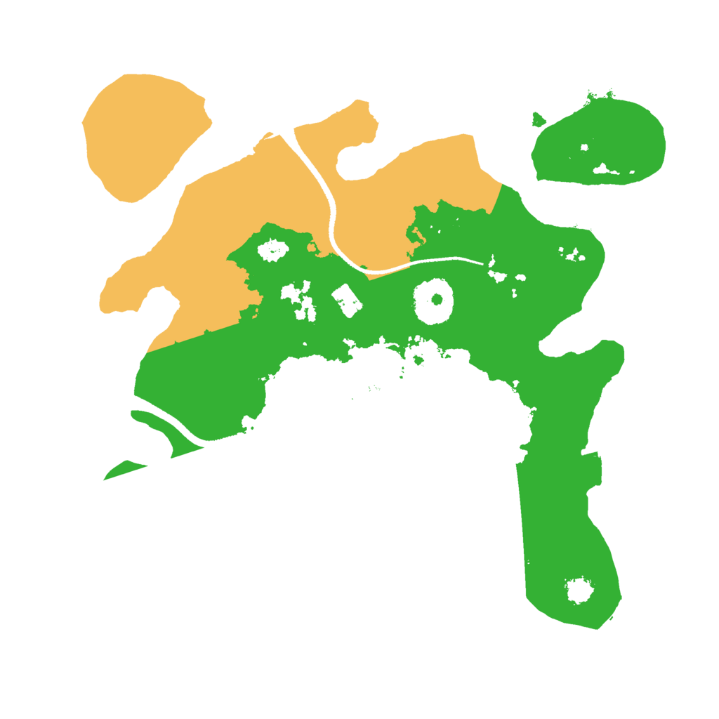 Biome Rust Map: Procedural Map, Size: 2500, Seed: 1236985