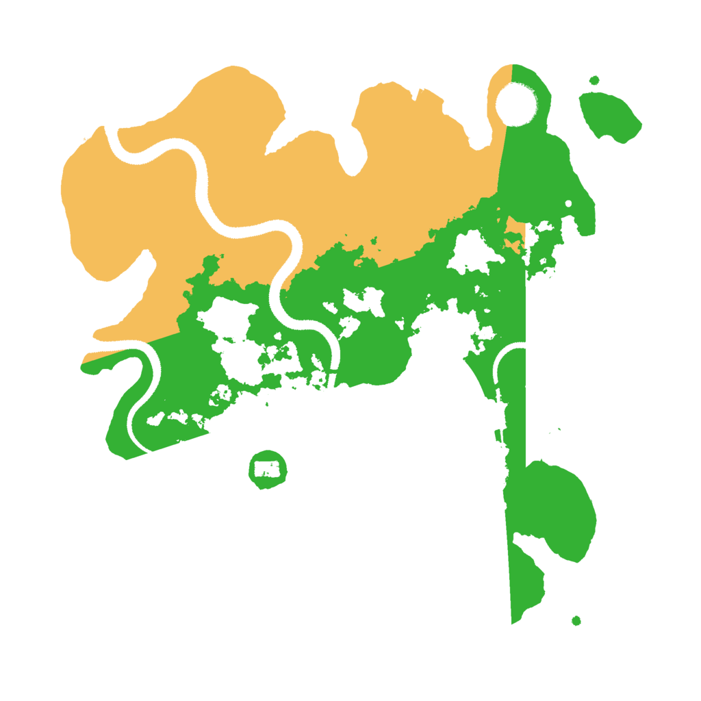 Biome Rust Map: Procedural Map, Size: 3000, Seed: 1236985