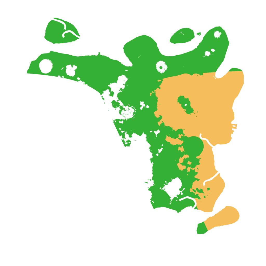 Biome Rust Map: Procedural Map, Size: 3500, Seed: 8471895