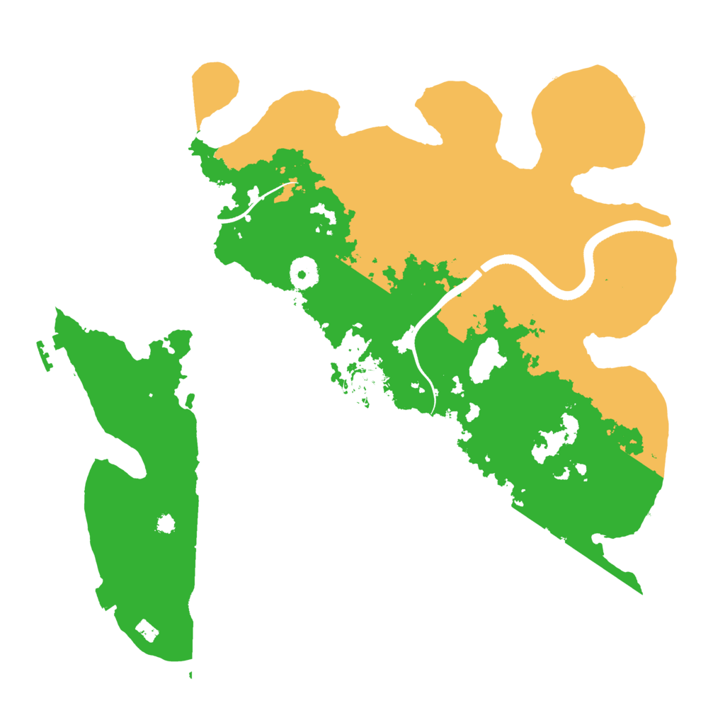 Biome Rust Map: Procedural Map, Size: 3500, Seed: 2125500342