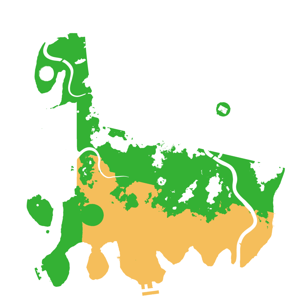 Biome Rust Map: Procedural Map, Size: 3700, Seed: 94081868