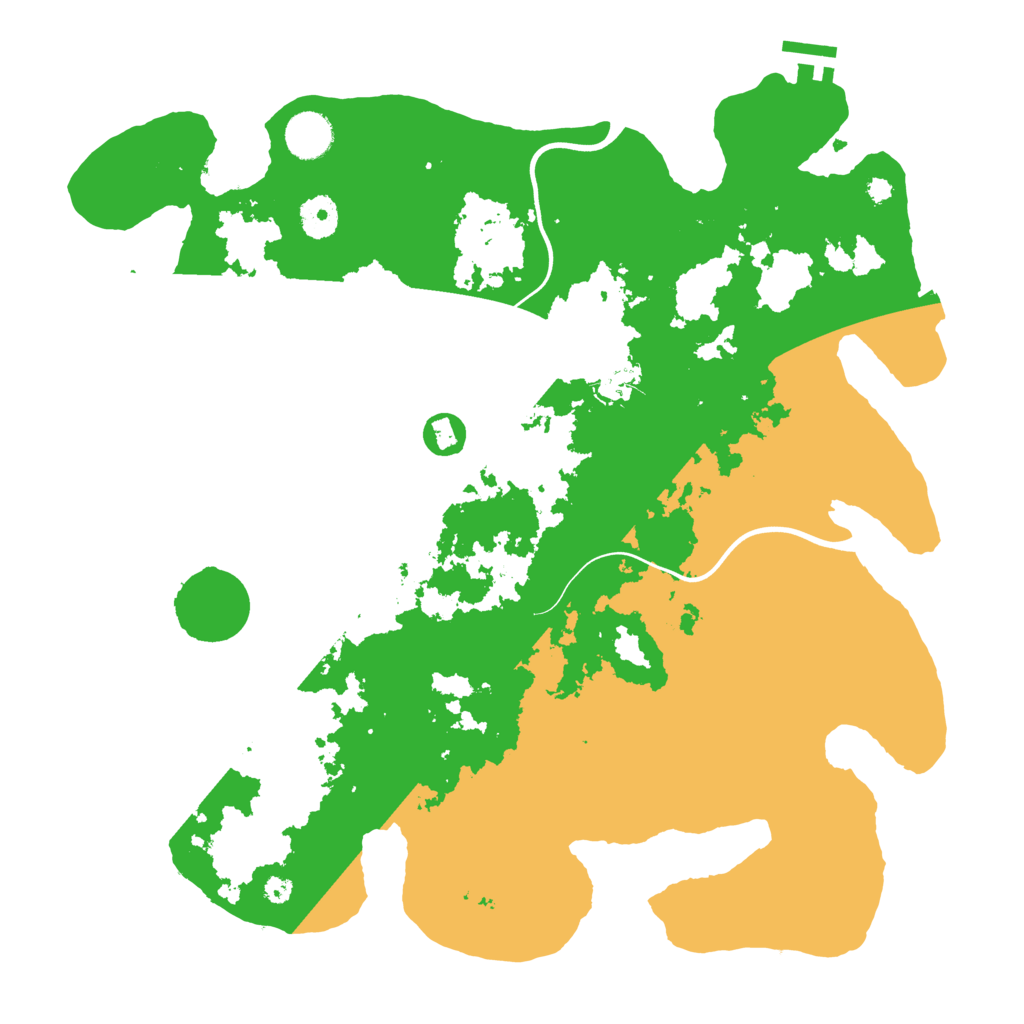 Biome Rust Map: Procedural Map, Size: 3800, Seed: 1239092