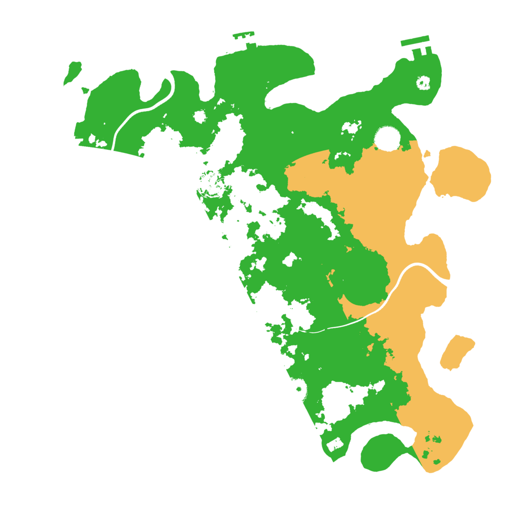 Biome Rust Map: Procedural Map, Size: 3650, Seed: 43290760
