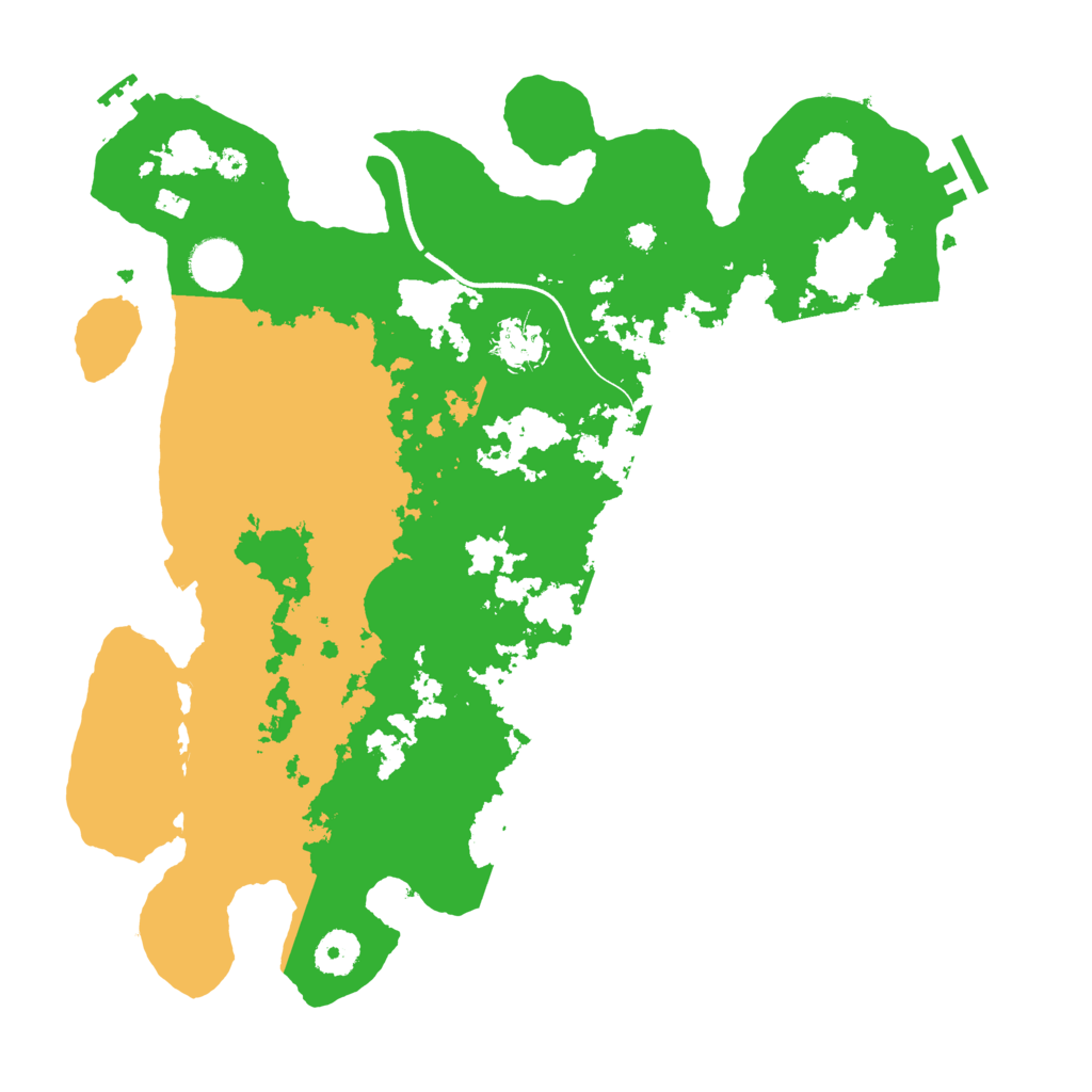 Biome Rust Map: Procedural Map, Size: 3650, Seed: 7919814