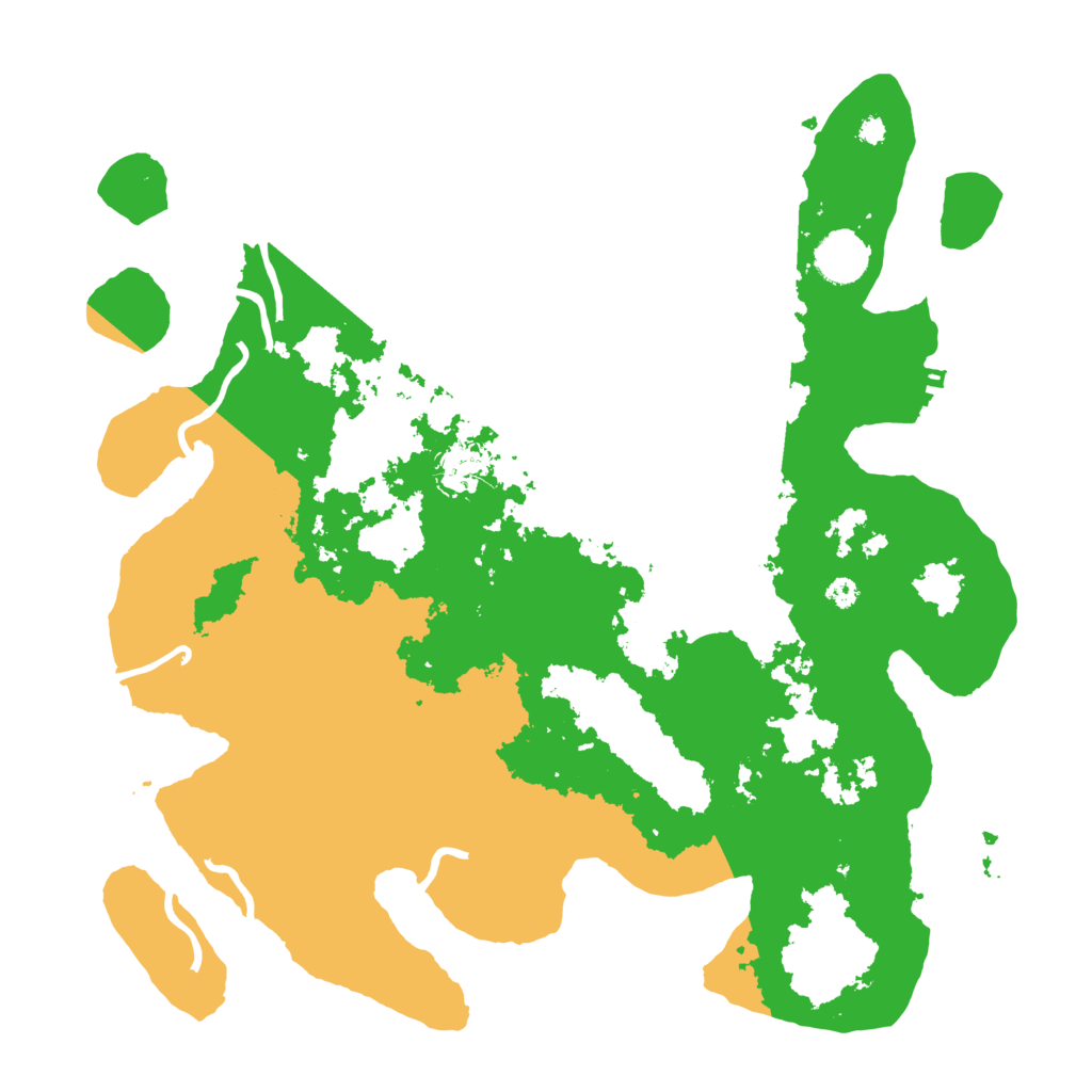 Biome Rust Map: Procedural Map, Size: 3700, Seed: 68955661