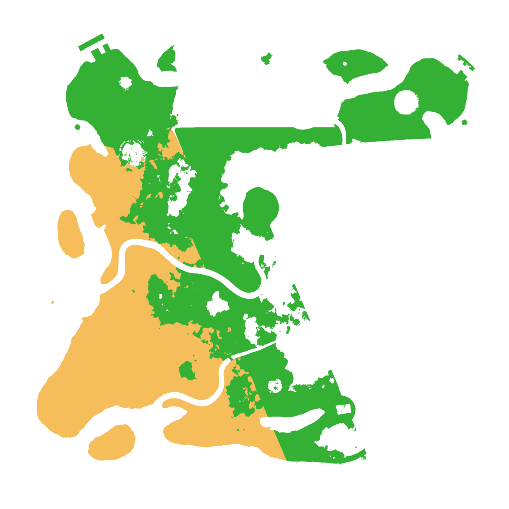 Biome Rust Map: Procedural Map, Size: 3700, Seed: 47867749