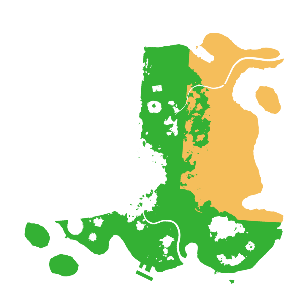 Biome Rust Map: Procedural Map, Size: 3400, Seed: 21509030