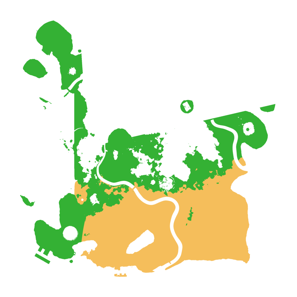 Biome Rust Map: Procedural Map, Size: 3650, Seed: 77687621