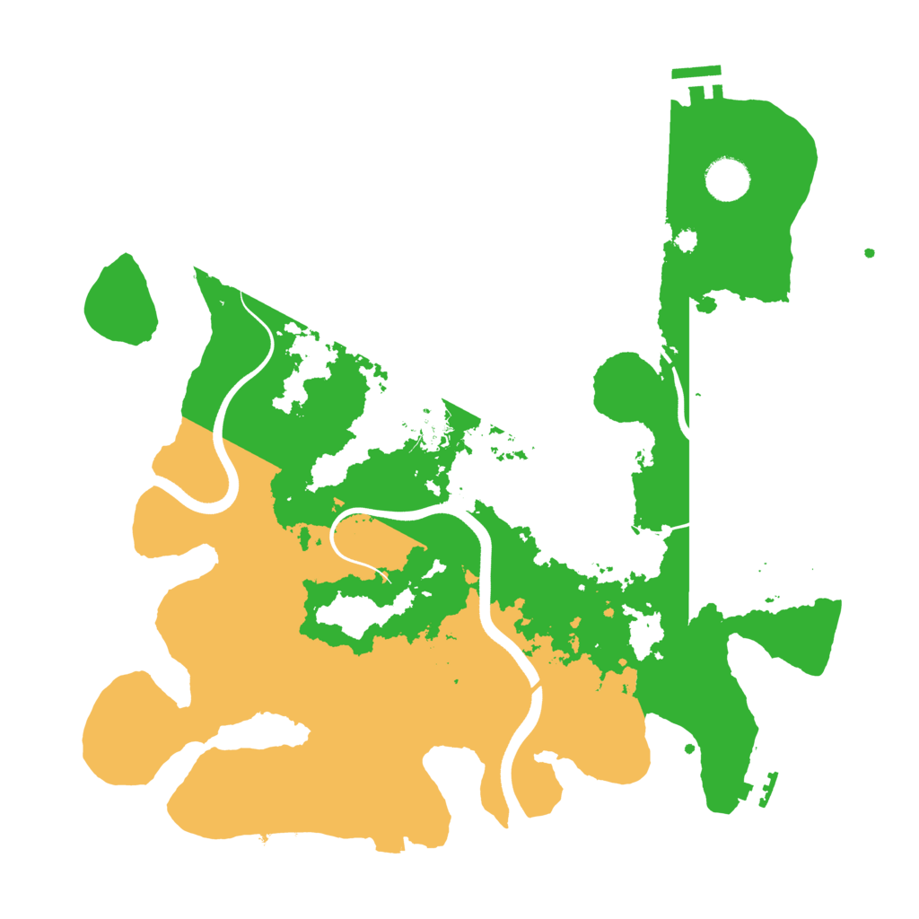 Biome Rust Map: Procedural Map, Size: 3700, Seed: 30651086