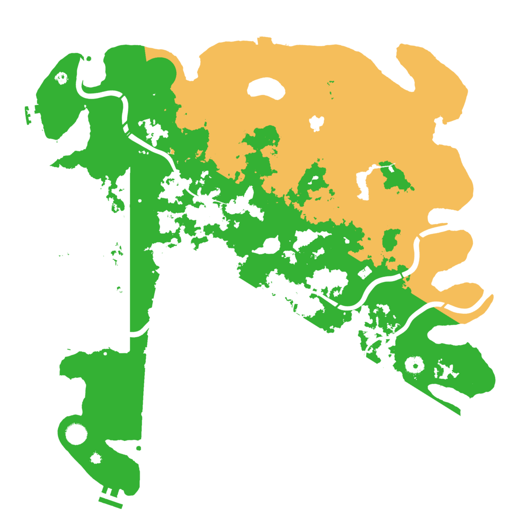 Biome Rust Map: Procedural Map, Size: 4300, Seed: 79776118