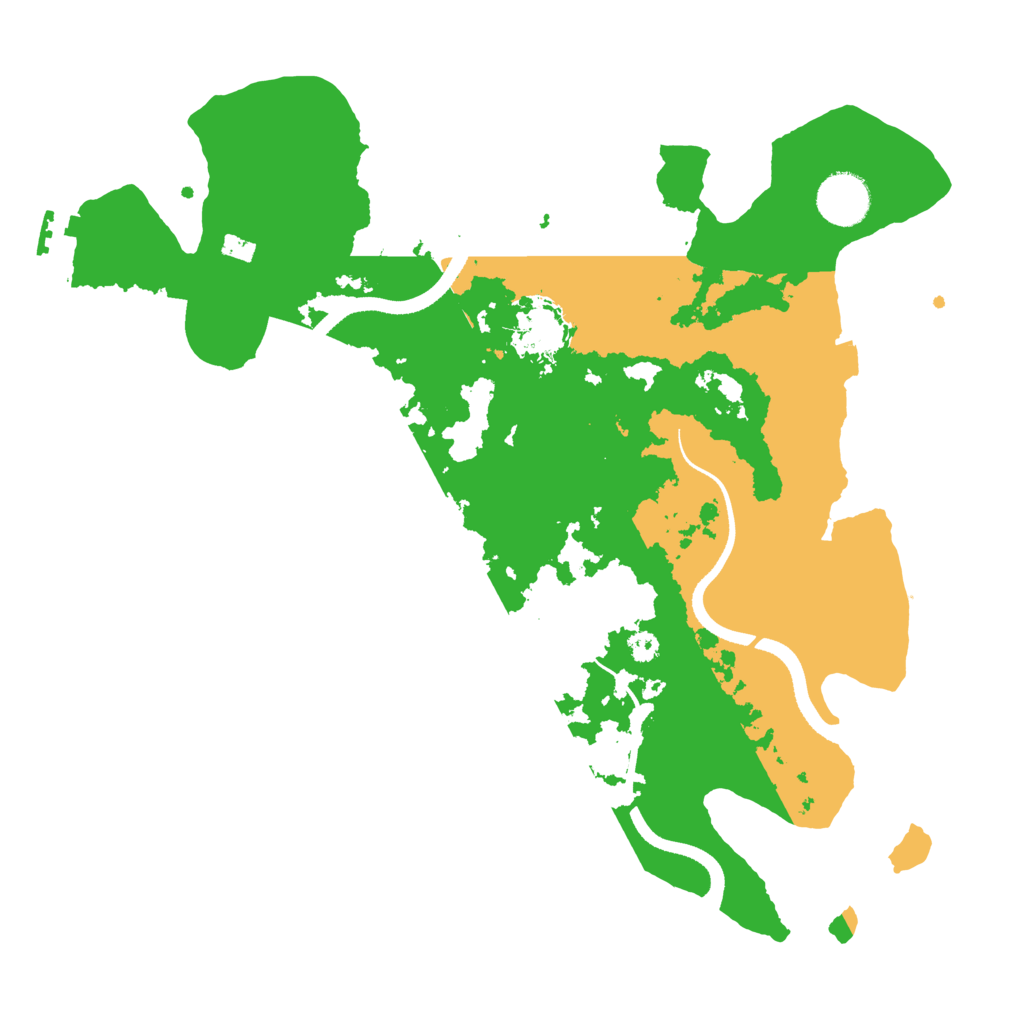 Biome Rust Map: Procedural Map, Size: 3400, Seed: 99261624