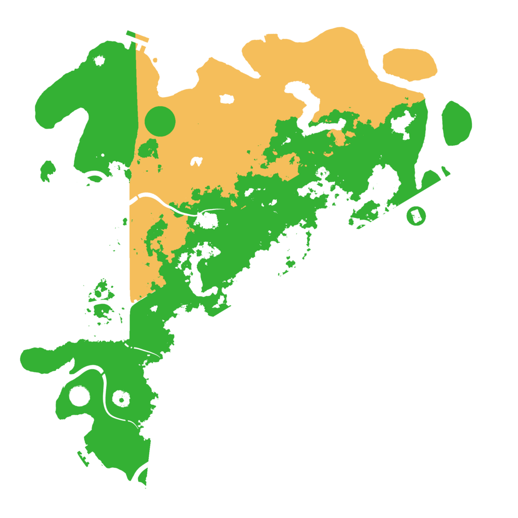 Biome Rust Map: Procedural Map, Size: 4500, Seed: 58632147