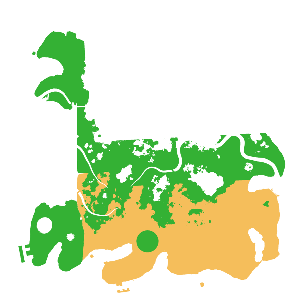 Biome Rust Map: Procedural Map, Size: 3700, Seed: 90468551