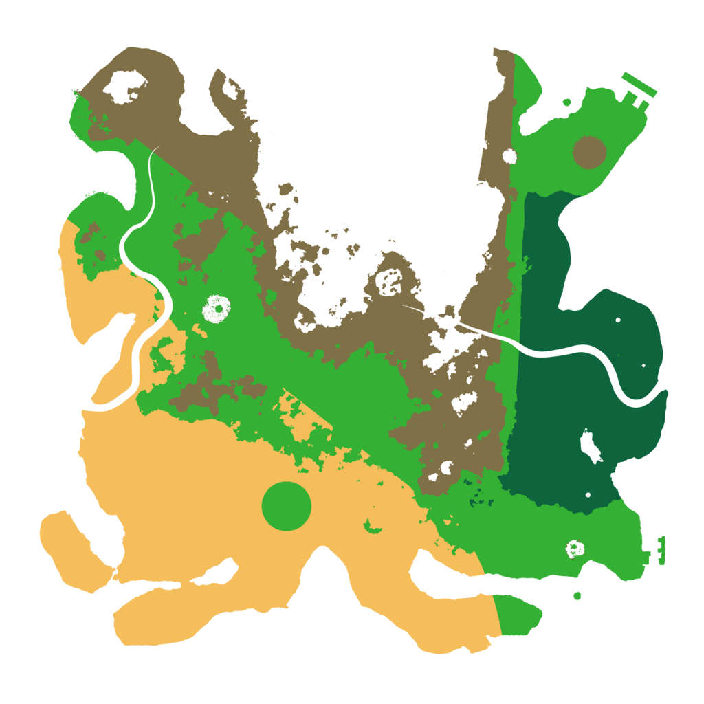 Biome Rust Map: Procedural Map, Size: 3750, Seed: 39278323