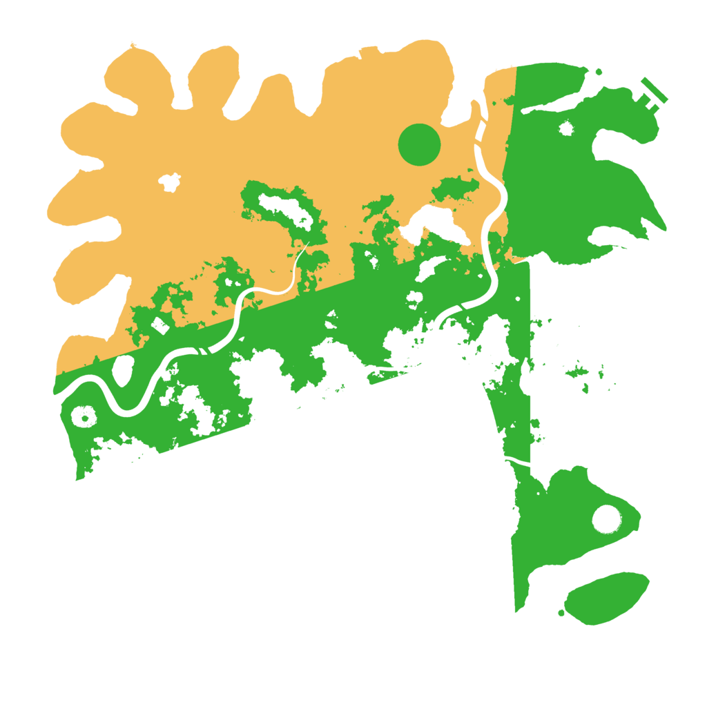 Biome Rust Map: Procedural Map, Size: 4400, Seed: 11991965