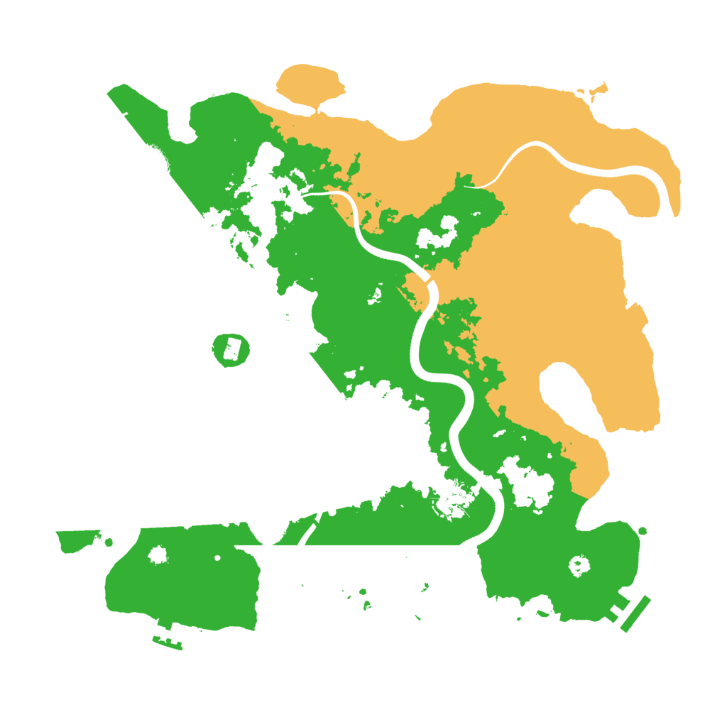 Biome Rust Map: Procedural Map, Size: 3550, Seed: 18769027