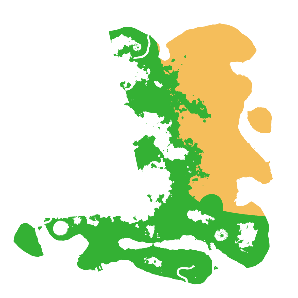 Biome Rust Map: Procedural Map, Size: 3600, Seed: 33404955