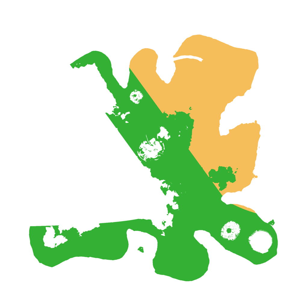 Biome Rust Map: Procedural Map, Size: 2500, Seed: 645474