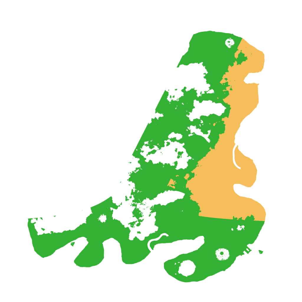 Biome Rust Map: Procedural Map, Size: 3500, Seed: 39279503