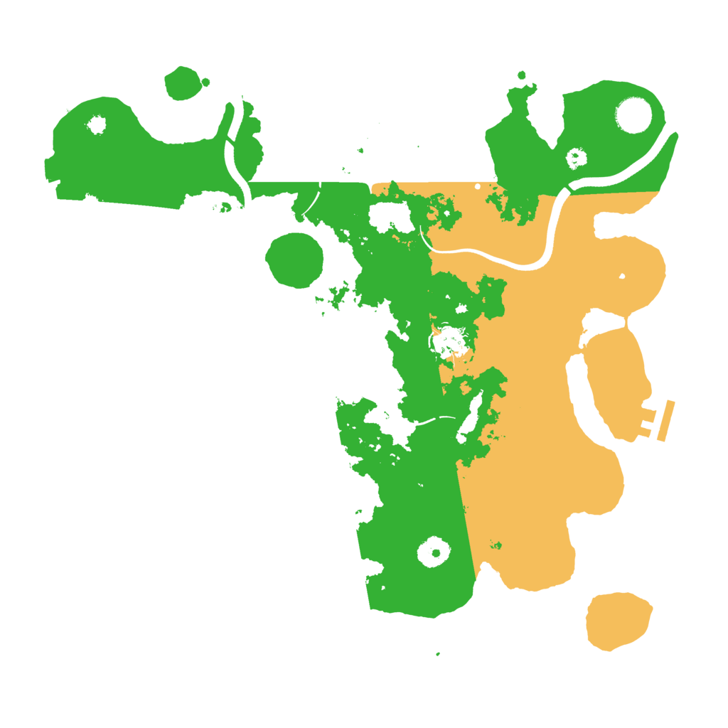 Biome Rust Map: Procedural Map, Size: 3550, Seed: 76686753