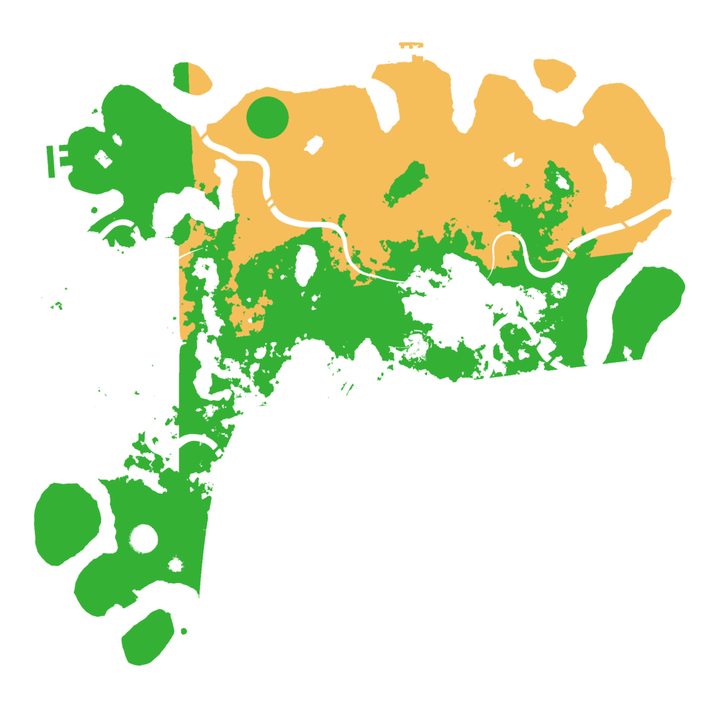 Biome Rust Map: Procedural Map, Size: 4500, Seed: 316877102